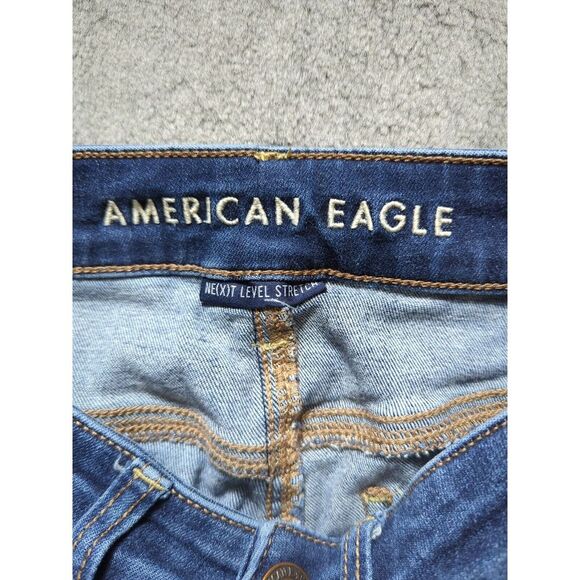 American Eagle Next Level Stretch Jegging Jeans Women's Size 2 Regular Dark Wash - Picture 4 of 14